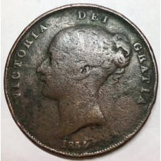 GREAT BRITAIN UK 1854/3 . ONE 1 PENNY . VARIIETY . OVERDATE